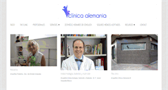 Desktop Screenshot of clinicaalemania.com