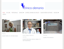 Tablet Screenshot of clinicaalemania.com